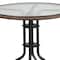 Flash Furniture Round Table Set, Aluminum, Glass, Metal, Plastic, Rattan, Clear TLH-087RD-037BN2-GG - alternate 5