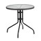 Flash Furniture Round Table Set, Aluminum, Glass, Metal, Plastic, Rattan, Clear TLH-087RD-037GY4-GG - alternate 7