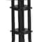 Flash Furniture Round Glass Table, Blk Rattan Edging, Rnd, 28", Aluminum, Glass, Metal, Plastic, Rattan, Steel, Clear TLH-087-BK-GG - alternate 8