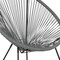 Flash Furniture Contemporary Chair Valencia Grey Bungee Oval Lounge Chair, 11-1/2" Height, Grey TLH-094-GREY-GG - alternate 7