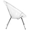 Flash Furniture Contemporary Chair Valencia White Bungee Oval Lounge Chair, 11-1/2" Height, White TLH-094-WHITE-GG - alternate 5