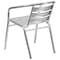 Flash Furniture Contemporary Restaurant Stack Chair, Aluminum Seat, Gray Back, 22 W 24" L 29 H, Integrated TLH-1-GG - alternate 8