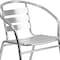 Flash Furniture Round Table Set, 31.5 W, 31.5 L, 27.5 H, Aluminum, Plastic, Stainless Steel, Grey TLH-ALUM-32RD-017BCHR4-GG - alternate 9