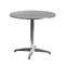 Flash Furniture Round Table Set, Aluminum, Plastic, Rattan, Stainless Steel, Grey TLH-ALUM-32RD-020CHR2-GG - alternate 3