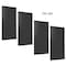Triton Products (4) 24 In. W x 48 In. H x 1/4 In. D Black Heavy-Duty High Density Fiberboard Pegboards, PK4 TPB-4BK - alternate 2