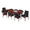 Regency Rectangular Conference Table, 48 in W, 96 in L, 30 in H, Wood Top, Mahogany TVCTRC9648MH - alternate 4
