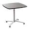 National Public Seating Square Bistro Table, 36" W, 36" L, 30 to 42" H, HDPE Blow Molded Plastic Top, Charcoal CTT3042 - alternate 6