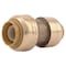 Sharkbite 3/8" x 1/2" Push-Fit DZR Brass Reducing Coupling U009LF - alternate 4