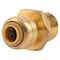 Sharkbite Push-Fit Adapter Fitting, 1/4 in Tube Size, Brass, Brass U110LF - alternate 2