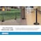 Zoro Select Heavy Duty Stanchion, Black, 37 7/8 in Post Height, matte U2003 - alternate 5