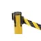 Us Weight Barrier Post with Belt, Yellow, 6 1/2 ft Length, 38 1/2 in Post Height, No Legend, Unfinished U2055CYB - alternate 3