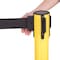 Us Weight Barrier Post with Belt, Yellow, 77 in Length, 38 1/2 in Post Height, No Legend, Unfinished U2055 - alternate 2