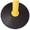 Us Weight Barrier Post with Belt, Yellow, 77 in Length, 38 1/2 in Post Height, Caution, Unfinished U2055CAU - alternate 2