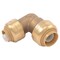 Sharkbite Push-Fit Elbow Fitting, 1/2 in x 3/8 in Tube Size, Brass, Brass U272LF - alternate 5