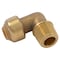 Sharkbite Push-Fit Elbow Fitting, 3/8 in Tube Size, Brass, Brass U276LF - alternate 4