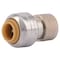Sharkbite Push-Fit Adapter Fitting, 1/4 in x 3/8 in Tube Size, Brass, Brass U3523LF - alternate 2