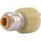 Sharkbite Push-Fit Adapter Fitting, 1/4 in Tube Size, Brass, Brass U3531LF - alternate 3