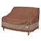 Duck Covers Ultimate Brown Patio Loveseat Cover, 58"x 40"D x 35"H UDLV604235 - alternate 1
