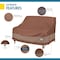 Duck Covers Ultimate Brown Patio Loveseat Cover, 58"x 40"D x 35"H UDLV604235 - alternate 2