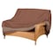 Duck Covers Ultimate Brown Patio Loveseat Cover, 58"x 40"D x 35"H UDLV604235 - alternate 5