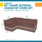 Duck Covers Ultimate Brown Patio Sectional Cover, 83"L (left) x 104"L (right) USC085106 - alternate 7