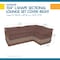 Duck Covers Ultimate Brown Patio Sectional Cover, 104"L (left) x 83"L (right) USC10685 - alternate 6