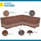 Duck Covers Ultimate Brown Patio Sectional Cover, 104"L (left) x 83"L (right) USC10685 - alternate 4
