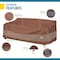 Duck Covers Ultimate Mocha Patio Sofa/Loveseat Cover, 87"W x 37"D x 35"H USO873735 - alternate 2