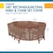 Duck Covers Ultimate Mocha Patio Rectangle Table Set Cover, 140"L x 80"W x 32"H UTO14080 - alternate 6
