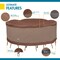 Duck Covers Ultimate Mocha Patio Round Table Set Cover, 76" Dia x 29"H UTR07676 - alternate 3