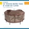 Duck Covers Ultimate Brown Patio Table Set Cover, 56" Dia x 29"H UTR5629 - alternate 3