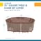 Duck Covers Ultimate Mocha Patio Square Table Set Cover, Ultim, 76"x76" UTS07676 - alternate 5