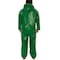 Tingley Flame Resistant Coverall Rain Suit, PVC, 17 mil Thick, Attached Hood, Green, S V41108 - alternate 3