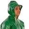 Tingley Flame Resistant Coverall Rain Suit, PVC, 17 mil Thick, Attached Hood, Green, S V41108 - alternate 6