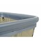 R&B Wire Products Vinyl Basket Truck with Air Cushion Bumper and Steel Base, 10 Bushel, Beige 410SOBC/BG - alternate 3
