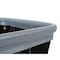 R&B Wire Products Vinyl Basket Truck with Air Cushion Bumper and Steel Base, 8 Bushel, Black 408SOBC/BLK - alternate 3