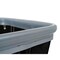 R&B Wire Products Vinyl Basket Truck with Air Cushion Bumper and Steel Base, 6 Bushel, Black 406SOBC/BLK - alternate 3