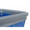 R&B Wire Products Vinyl Basket Truck with Air Cushion Bumper and Steel Base, 10 Bushel, Blue 410SOBC/BL - alternate 2