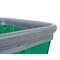 R&B Wire Products Vinyl Basket Truck with Air Cushion Bumper and Steel Base, 8 Bushel, Forest Green 408SOBC/FG - alternate 2