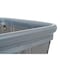 R&B Wire Products Vinyl Basket Truck with Air Cushion Bumper and Steel Base, 8 Bushel, Gray 408SOBC/GRY - alternate 3