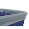 R&B Wire Products Vinyl Basket Truck with Air Cushion Bumper and Steel Base, 14 Bushel, Navy 414SOBC/NVY - alternate 2
