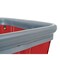R&B Wire Products Vinyl Basket Truck with Air Cushion Bumper and Steel Base, 20 Bushel, Red 420SOBC/RD - alternate 3