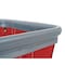 R&B Wire Products Vinyl Basket Truck with Air Cushion Bumper and Steel Base, 16 Bushel, Red 416SOBC/RD - alternate 2