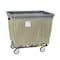 R&B Wire Products Vinyl Basket Truck with Air Cushion Bumper and Steel Base, 6 Bushel, Beige 406SOBC/BG - alternate 1