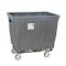 R&B Wire Products Vinyl Basket Truck with Air Cushion Bumper and Steel Base, 8 Bushel, Gray 408SOBC/GRY - alternate 1