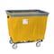 R&B Wire Products Vinyl Basket Truck with Air Cushion Bumper and Steel Base, 8 Bushel, Yellow 408SOBC/YEL - alternate 1