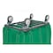 R&B Wire Products Vinyl Basket Truck with Air Cushion Bumper and Steel Base, 8 Bushel, Forest Green 408SOBC/FG - alternate 3