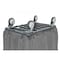 R&B Wire Products Vinyl Basket Truck with Air Cushion Bumper and Steel Base, 8 Bushel, Gray 408SOBC/GRY - alternate 2