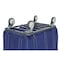 R&B Wire Products Antimicrobial Vinyl Basket Truck with Steel Base, 16 Bushel, Navy 416SOC/ANTI/NVY - alternate 2
