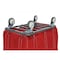 R&B Wire Products Vinyl Basket Truck with Steel Base, 16 Bushel, Red 416SOC/RD - alternate 2